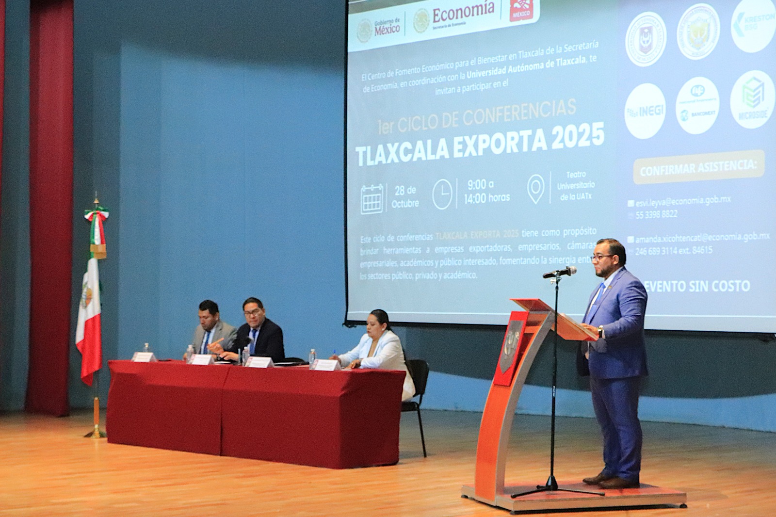 Inauguran en la UATx trabajos del Primer Ciclo de Conferencias: Tlaxcala Exporta 2025